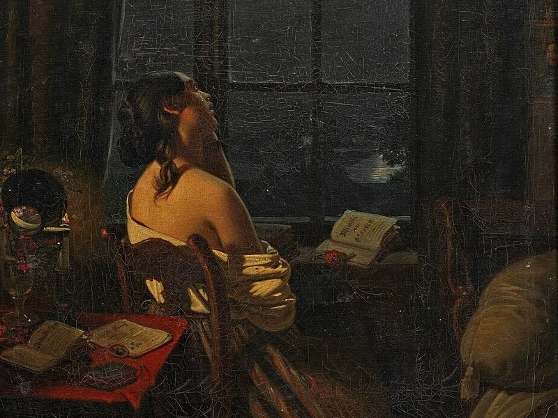 1810-Johann Peter Hasenclever - La sentimentale